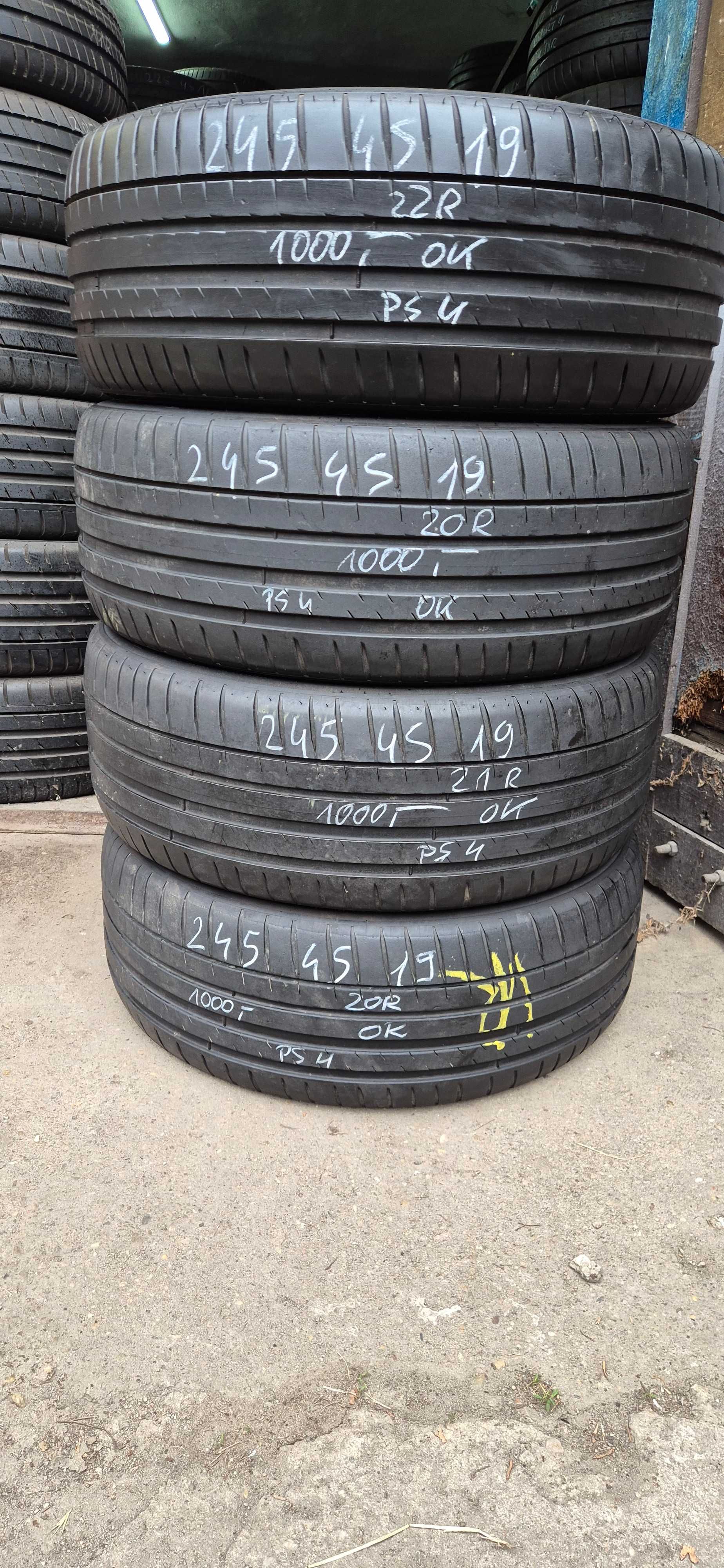 4szt opony letnie Michelin Pilot Sport 4 _ 245/45/19