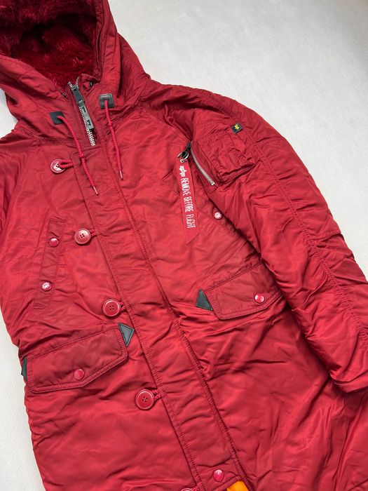 Long Jacket Alpha Industries US Property Military Army Kurtka