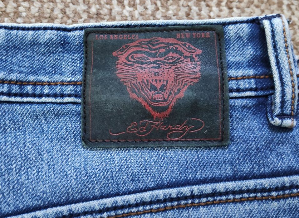 Ed Hardy Sweat Jeans джинсы slim skinny оригинал W38