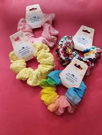 Frotki gumki scrunchie średnie