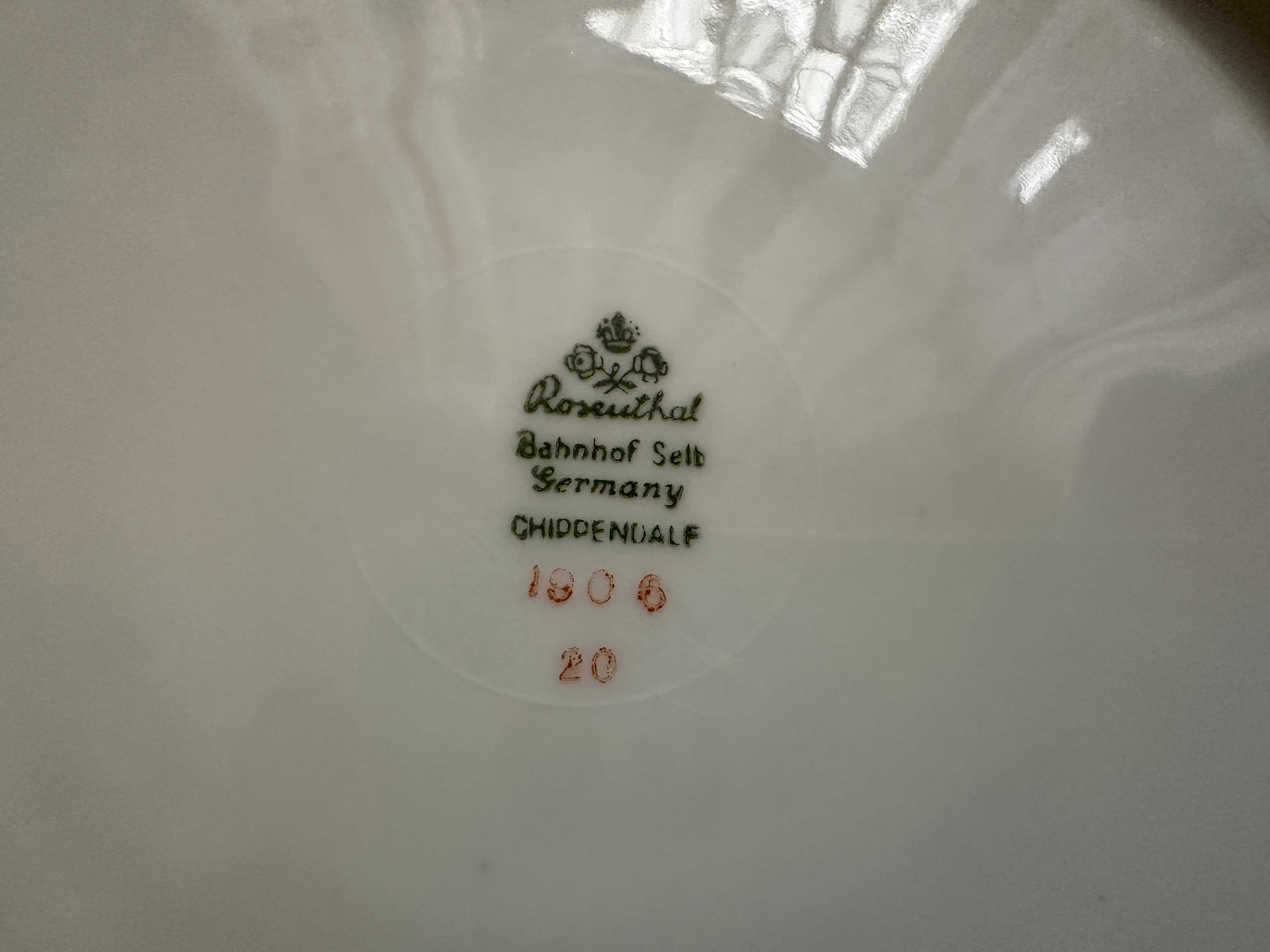 Rosenthal Chippendale kobaltowe talerzyki przystawkowe duże 11 sztuk