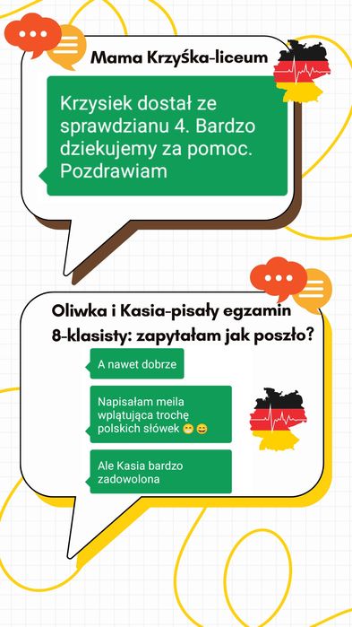 Korepetycje z niemieckiego dla Uczniów 4-8 SP i szkoły średniej