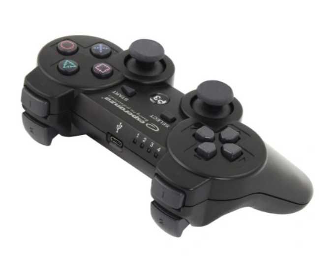 Gamepad bezprzewodowy, bluetooth, pad, ps3, czarny
