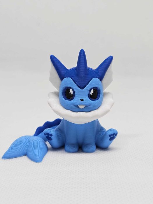 Coleção de miniaturas de Eevees em 3D
