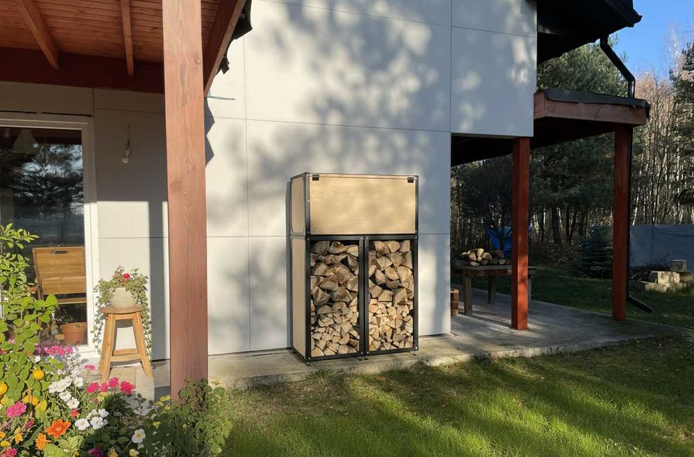 Modułowa Wiata na Drewno CACTI CUBE | Komplet 3 Modułów