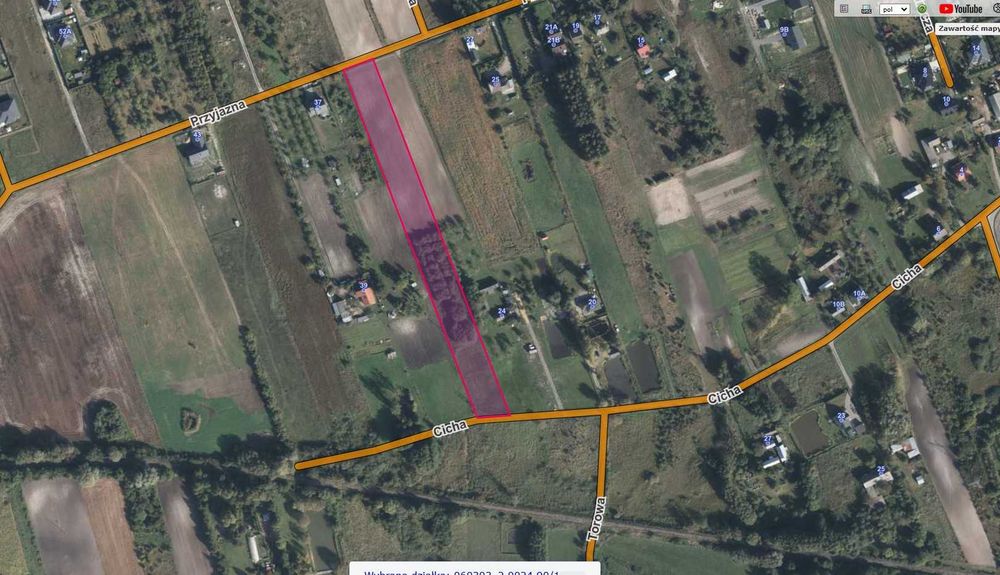 NOWA CENA -Działka - lokalizacja pod miastem Chełm --- RUDKA - 0,87 ha