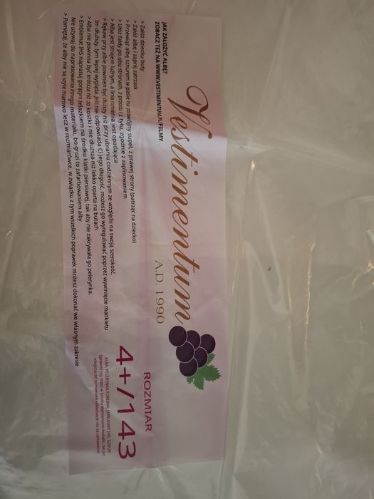 Alba dziewczynka 145 cm Vestimentum