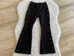 Czarne spodnie flare dzwony legginsy Zara 110-116 cm dziewczęce