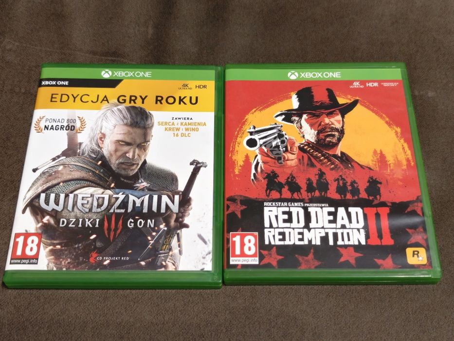 2 Gry Xbox One - Wiedźmin 3 i Red Dead Redeption 2 - Okazja!
