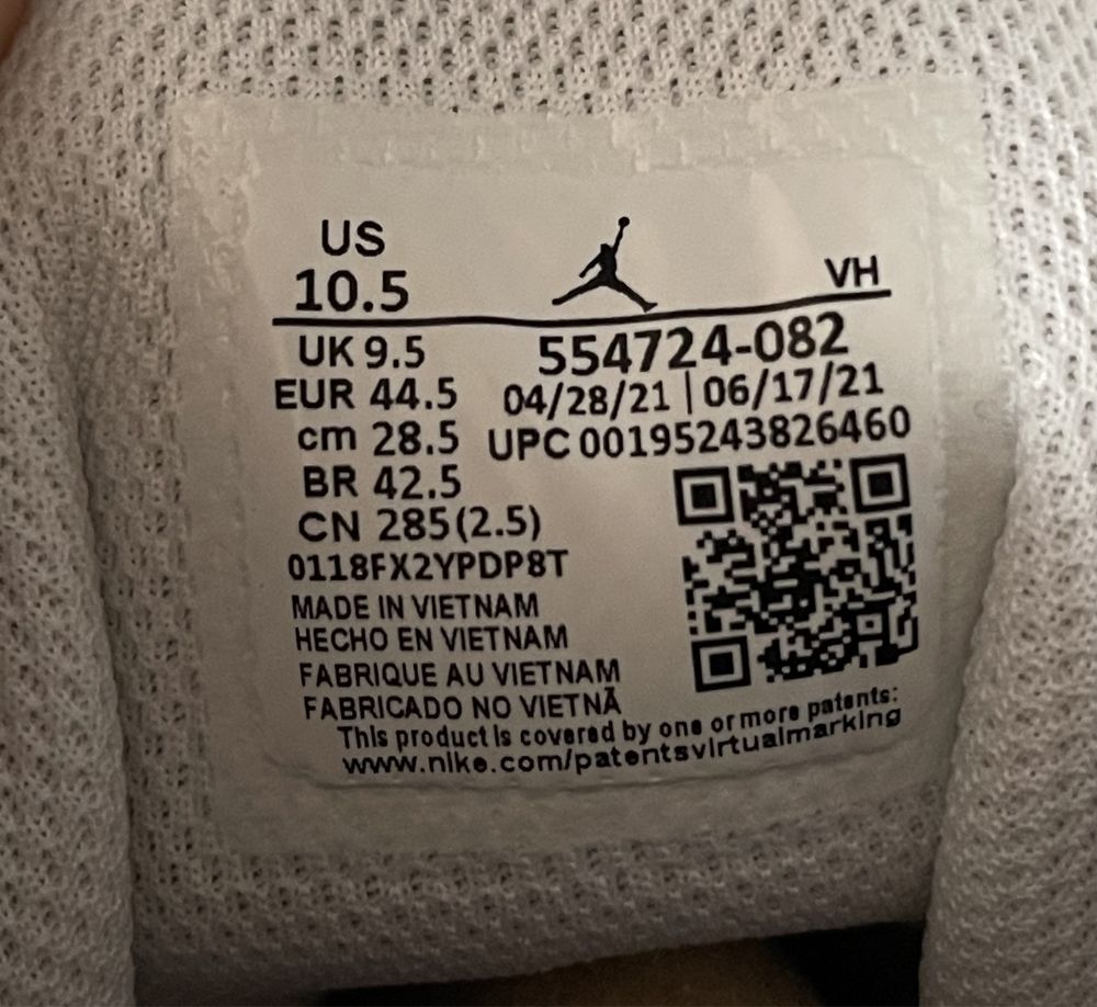 Nike Air Jordan 1 Mid Linen 44,5 (10,5 US)