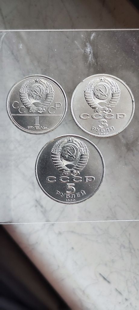 Zestaw rubli 1,3 i 5