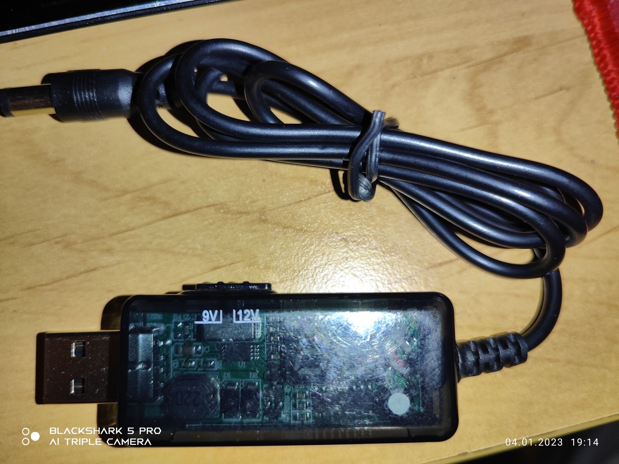 Кабель для подключения wi fi ротера к повербанку USB DC 9v, 12v