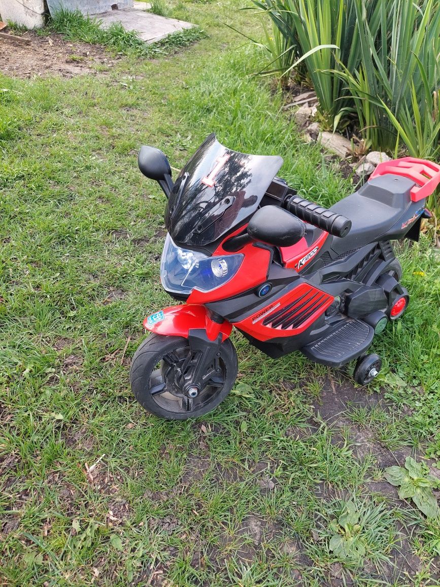 Дитячий мотоцикл на акумуляторі Bambi M-3582EL-3 червоний
