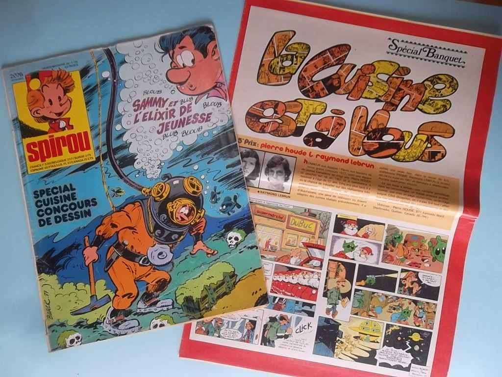 Revistas SPIROU em francês (anos 60/70) com RAROS BRINDES