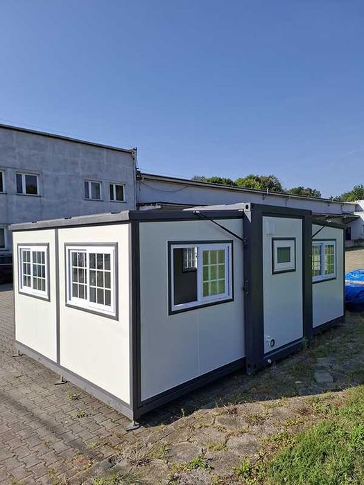 Składany domek kontenerowy letniskowy 22m2, kontener mieszkalny, biuro