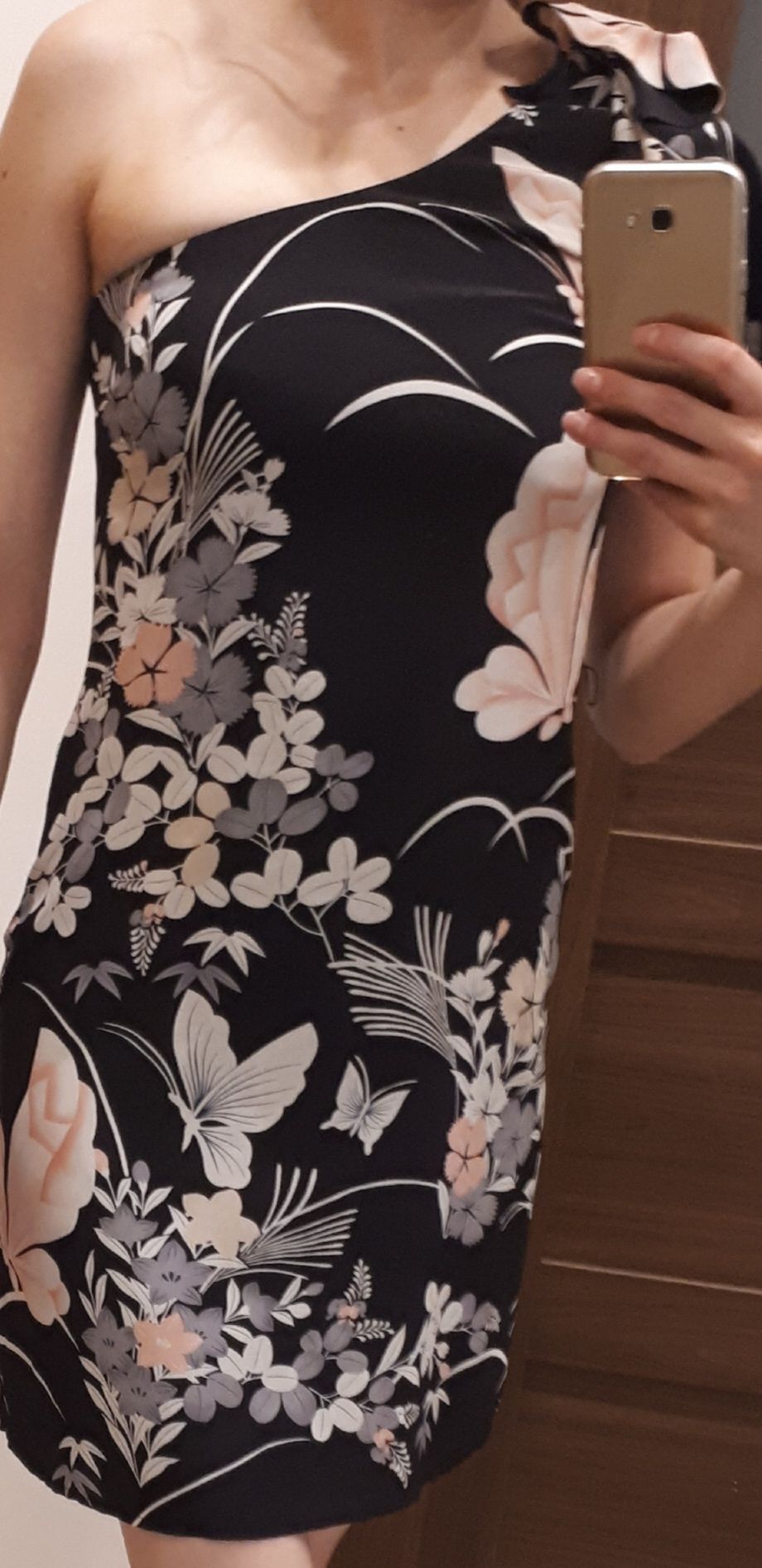 Sukienka Oasis jedwab 36 śliczna super materiał lato/wesele/wakacje