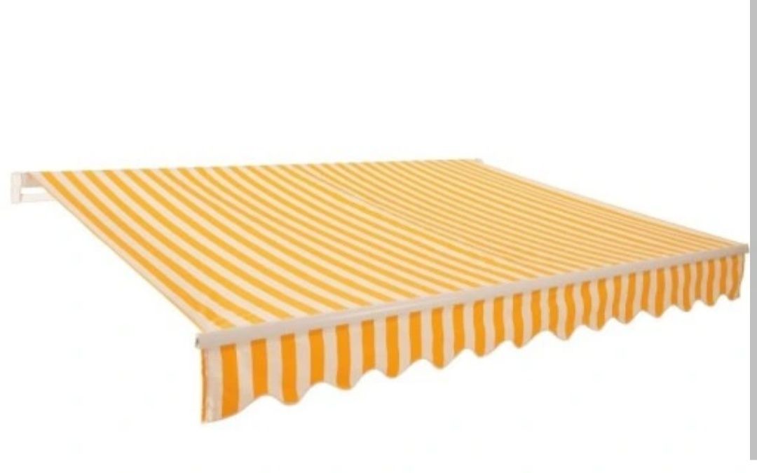 Bardzo dobry stan! Po 1 sezonie! Markiza żółto - biała (paski) 3x2 m.