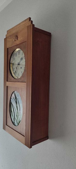 388 Zegar wiszący mechaniczny Vedette Brevete antyk