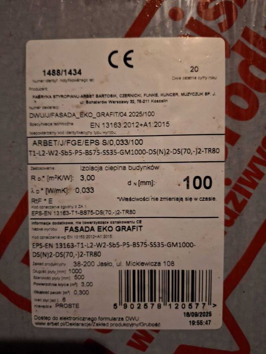 Styropian grafitowy arbet 7 cm