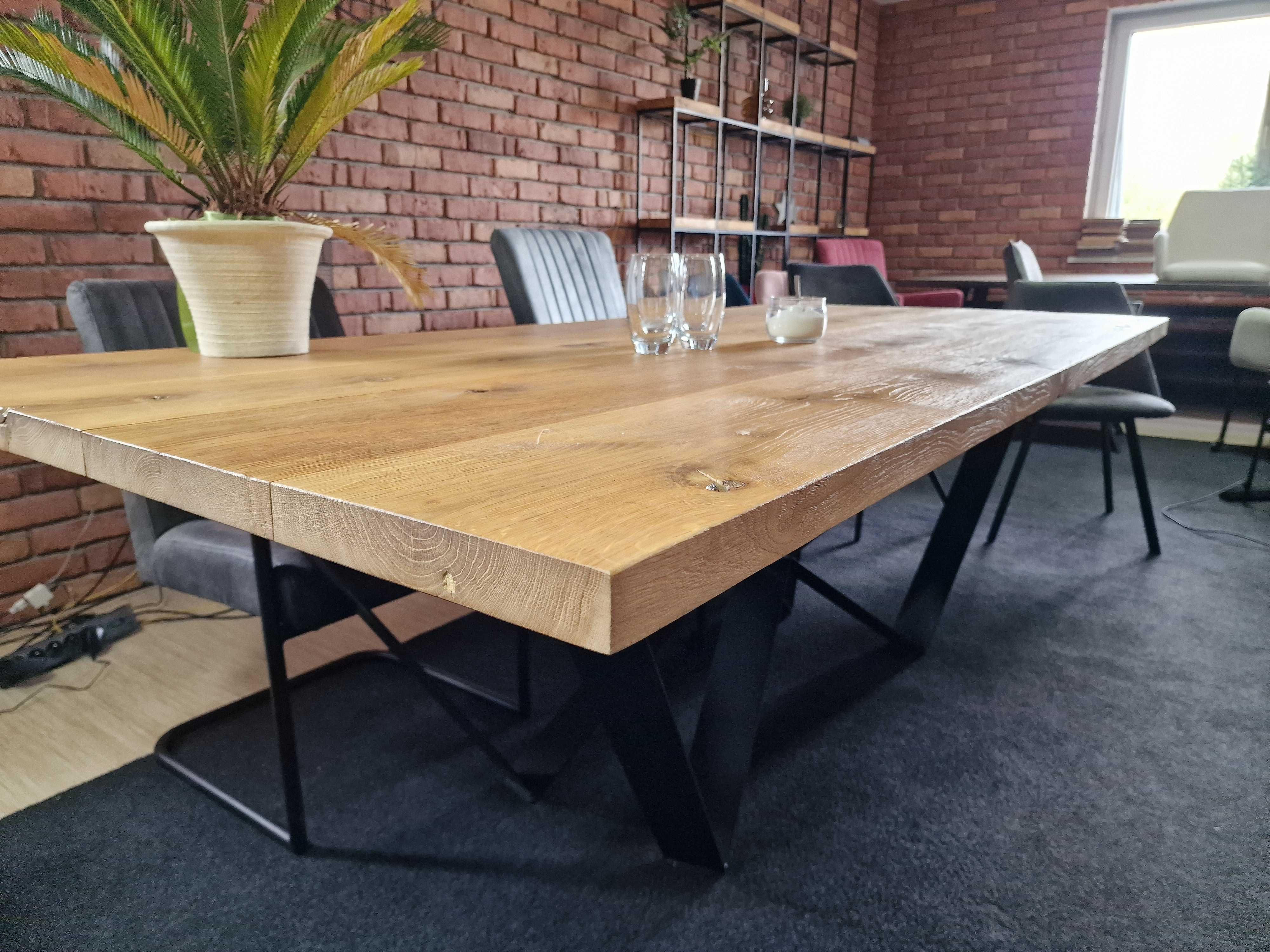 stół dębowy lity dąb premium producent dostępny od ręki 230x100