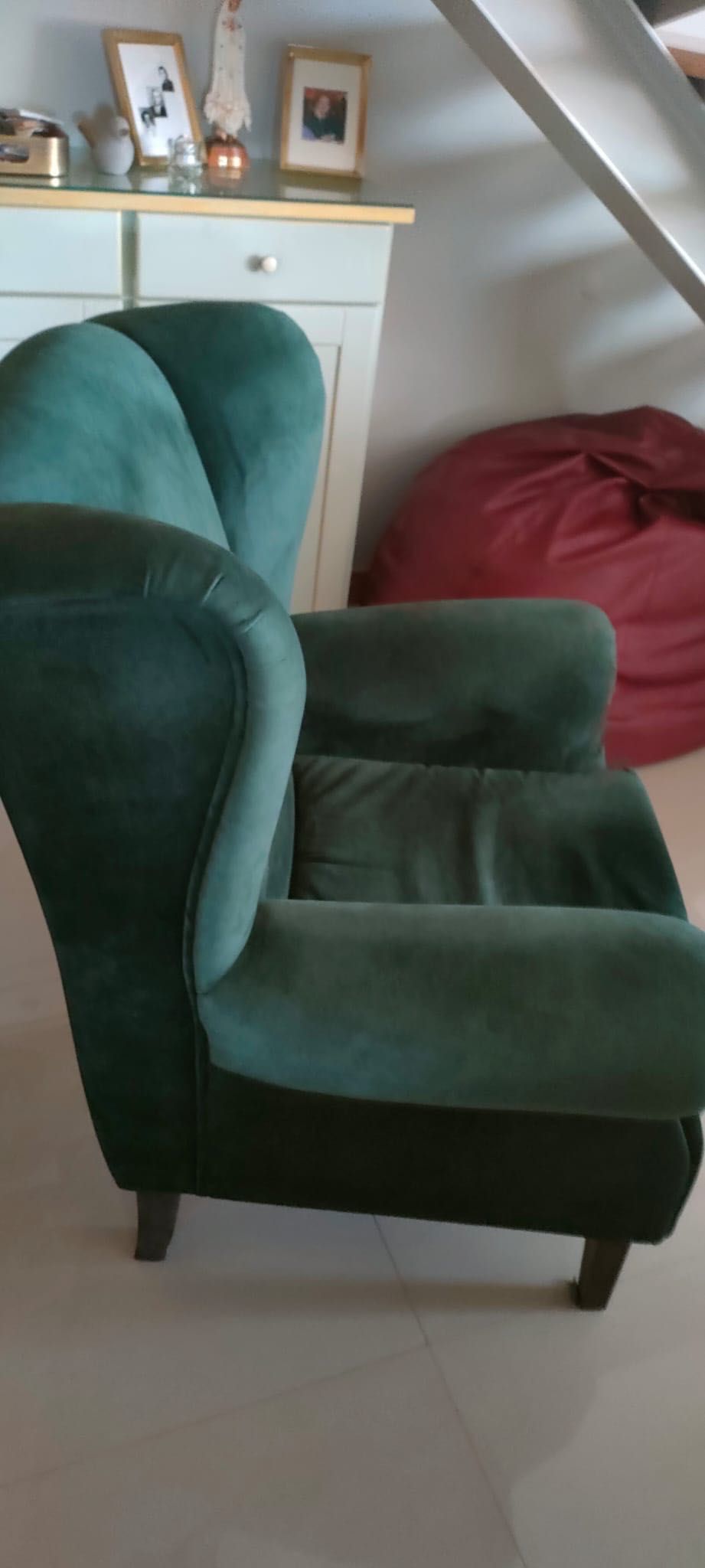 Sofá Veludo Verde como novo