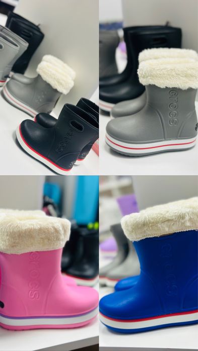 Дитячі гумові чоботи Crocs Крокси ( розміри 22-36 ) Кітай
