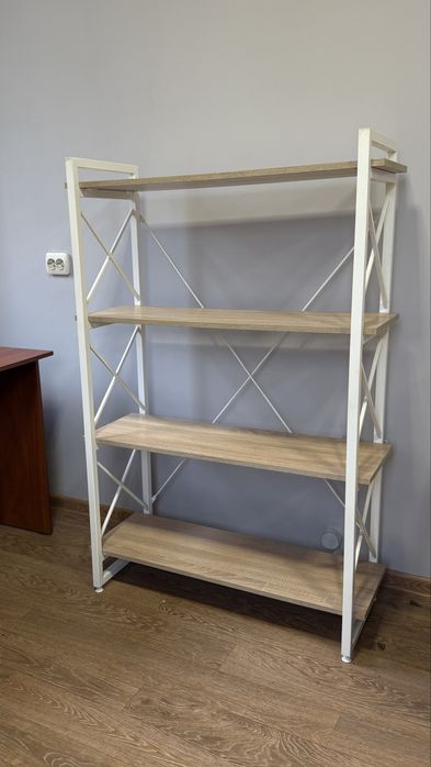 Сучасний стелаж (метал+ДСП)