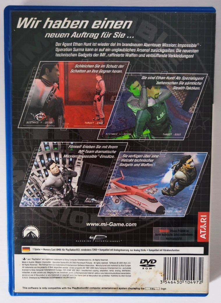 Gra Mission: Impossible Operation Surma PlayStation 2 (PS2)