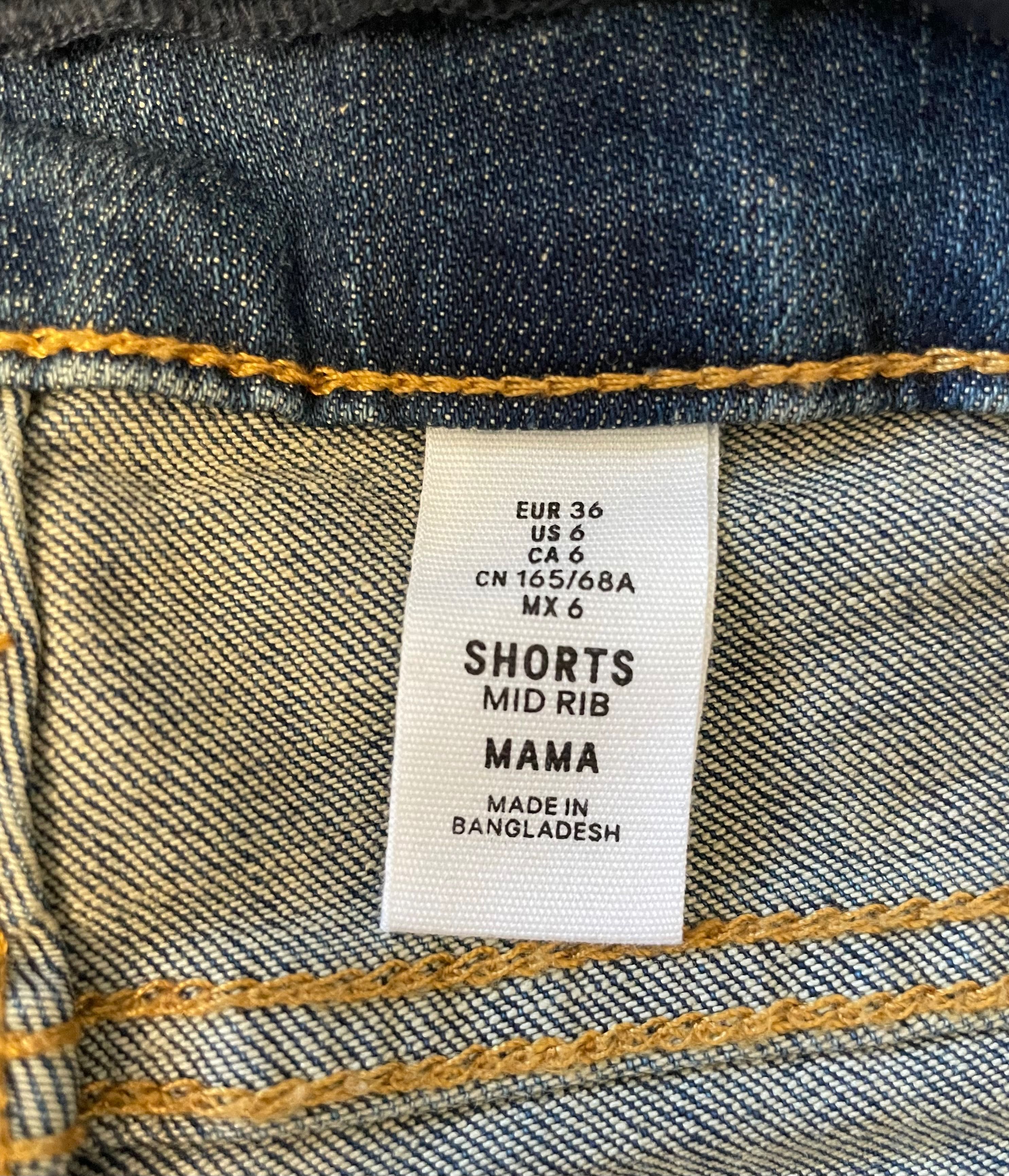 Krótkie spodenki jeansy ciążowe H&M mama r. 36 S