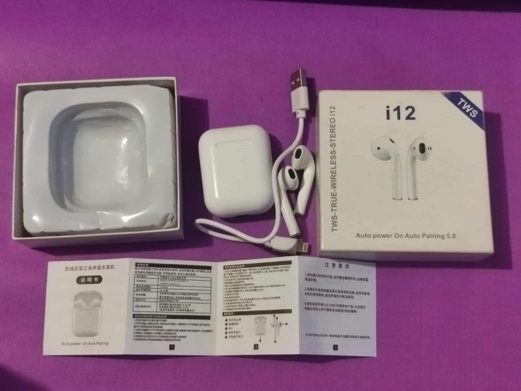Бездротові навушники TWS i12 5.0 Bluetooth сенсорні з магнітним кейсом