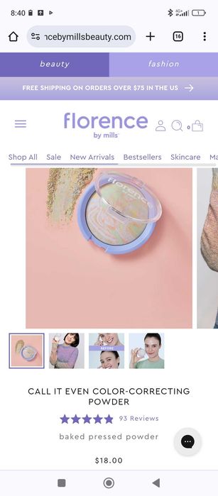 Косметика, пудра Florence by mills, оригінал