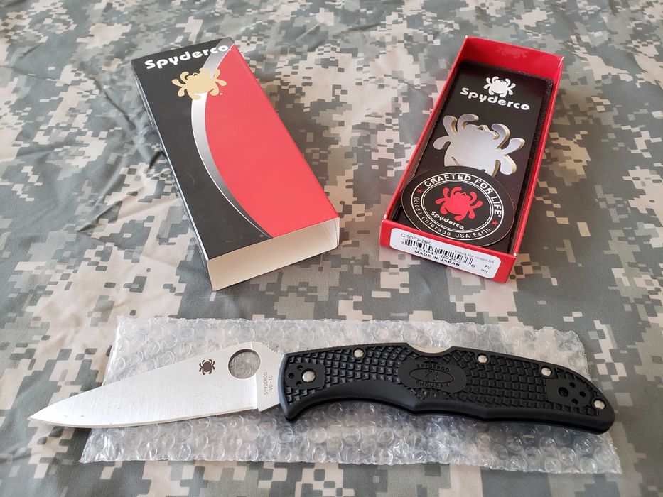 ОРИГІНАЛ Ніж Складний Spyderco ENDURA 4 Кишеньковий С10FPBK Delica USA