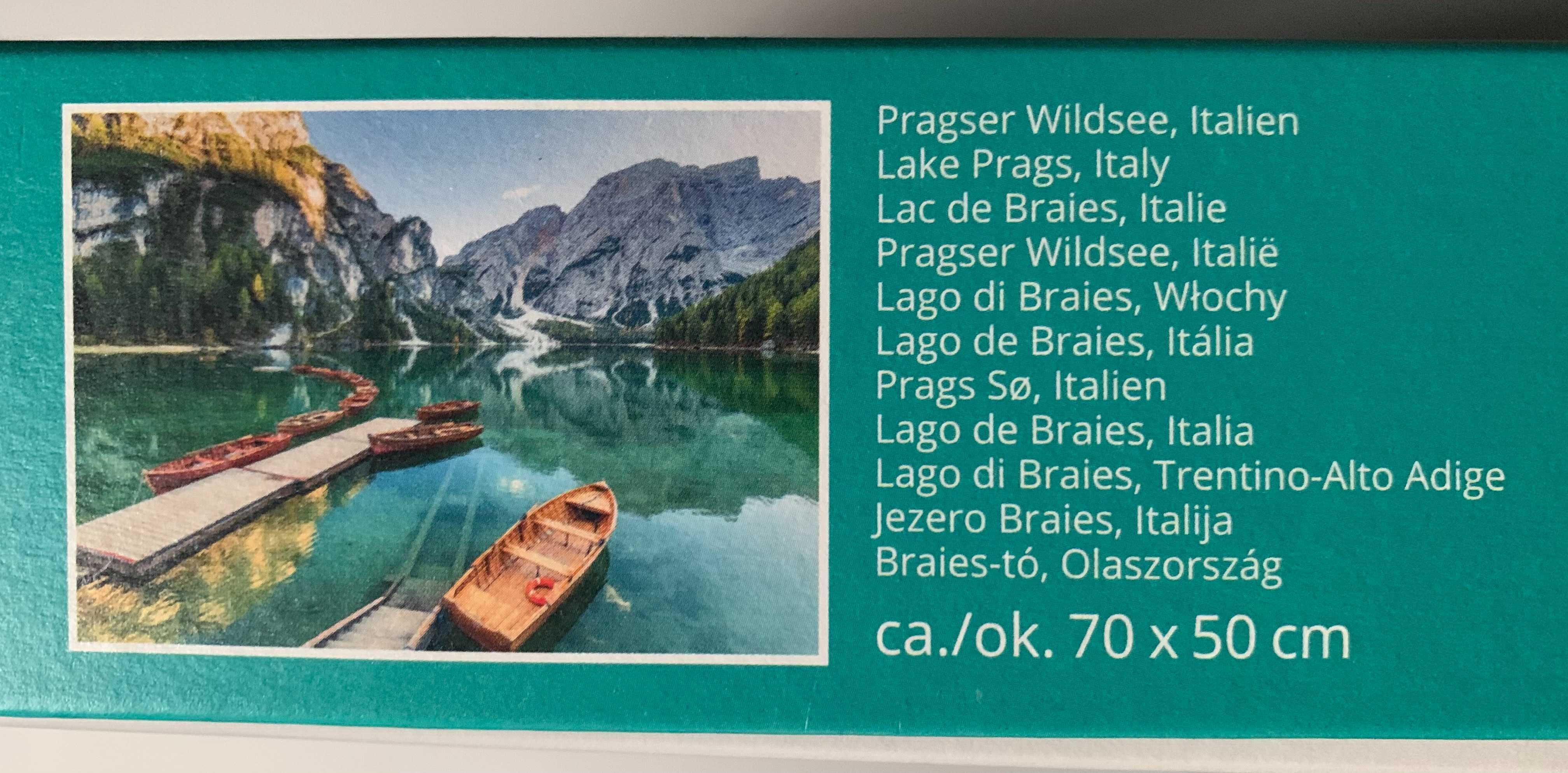 Puzzle Clementoni - Lago de Braies, Itália (1000 peças)