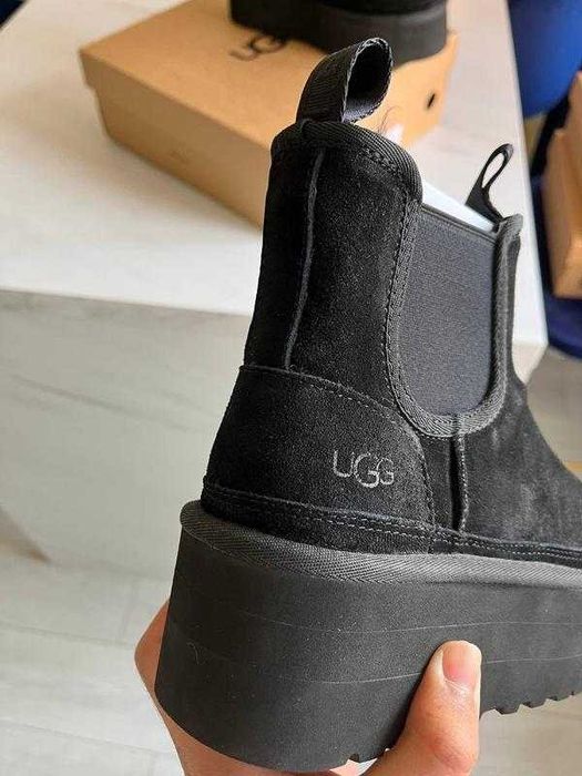 Угги/Угг/Уггі/Уги/Угі/UGG Australia Platform Chelsea Boot Black