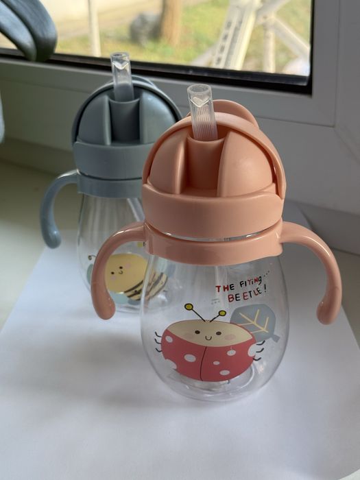 Поїльники-непроливайки з трубочкою (уцінка)