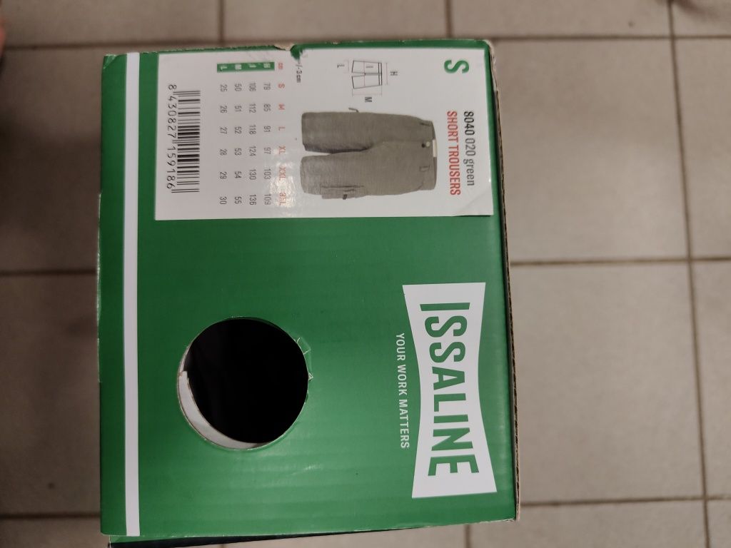 Krótkie spodnie robocze, bojówki, bermudy ISSALINE, rozmiar S