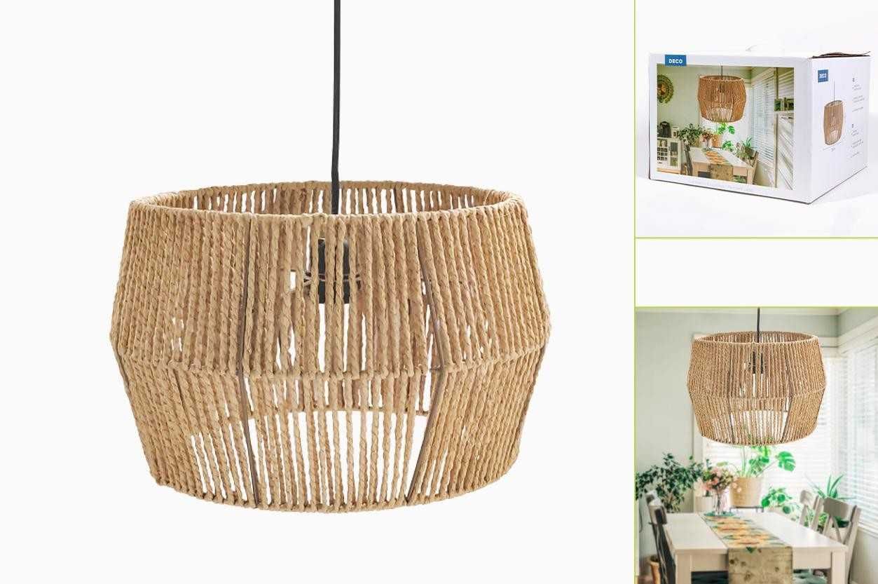 Coleção Natureza - Candeeiros Suspensos em Fibras Naturais