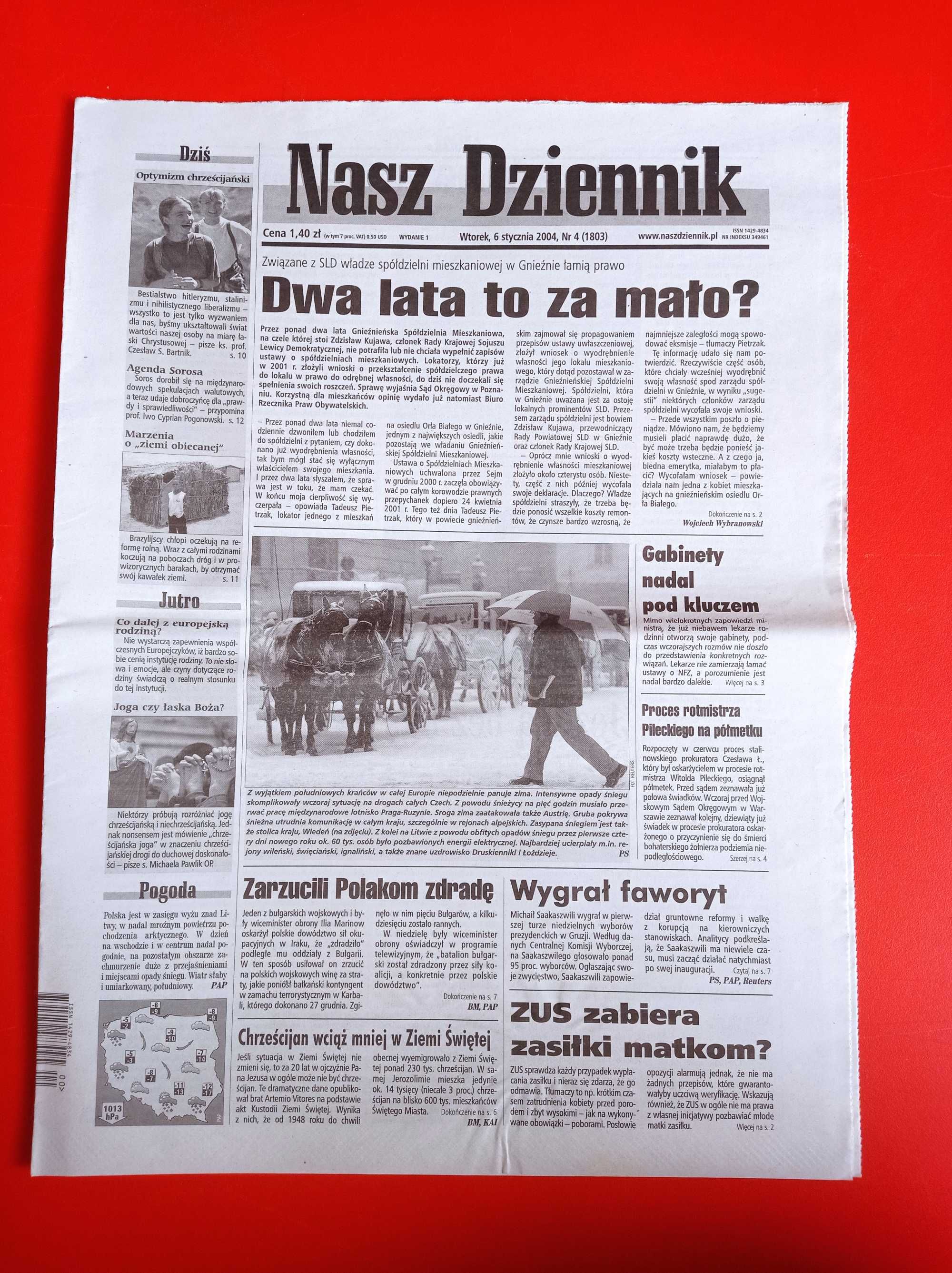 Nasz Dziennik, nr 4/2004, 6 stycznia 2004