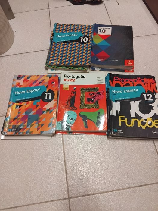 Livros escolares antigo 10°,11°e°12 ano