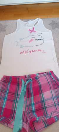 Piżama letnia, Endo, r. 128, na upał, piżamka, bawełna