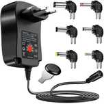 Zasilacz uniwersalny regulowany 3V–12V 30W 6 końcówek USB