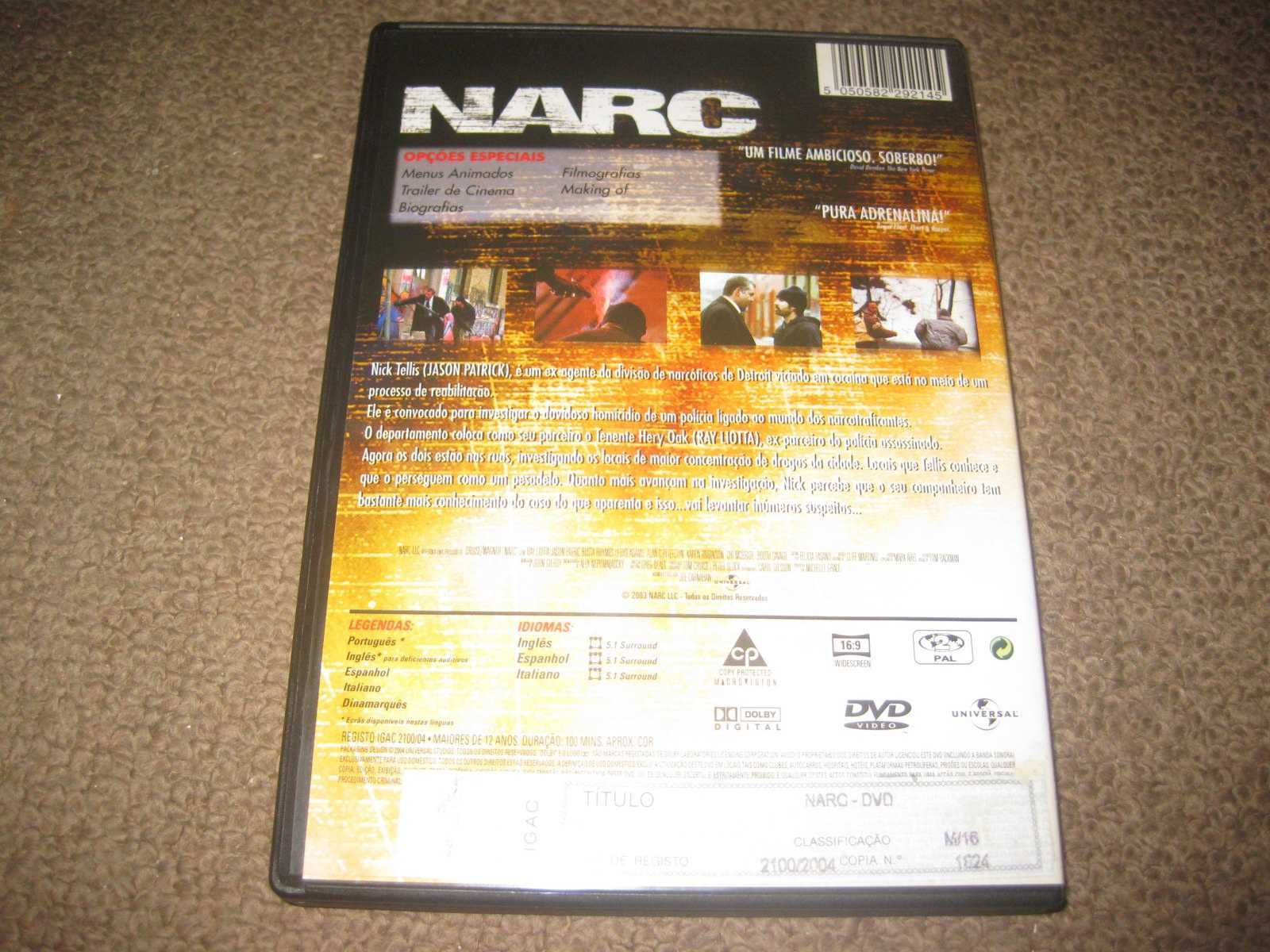 DVD "Narc" com Ray Liotta