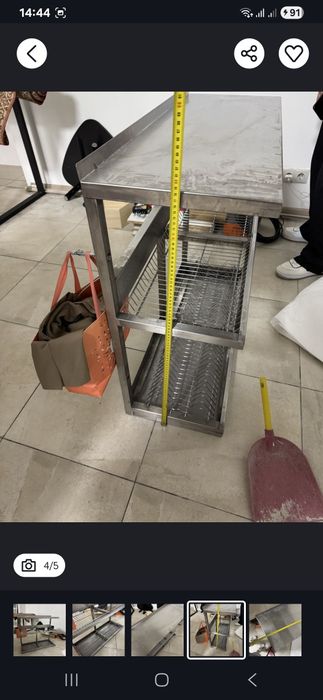 Стіл виробничий разделочный сушка нержавійка виробнича