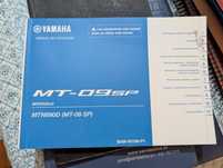 Livro de instruções Yamaha MT 09 SP