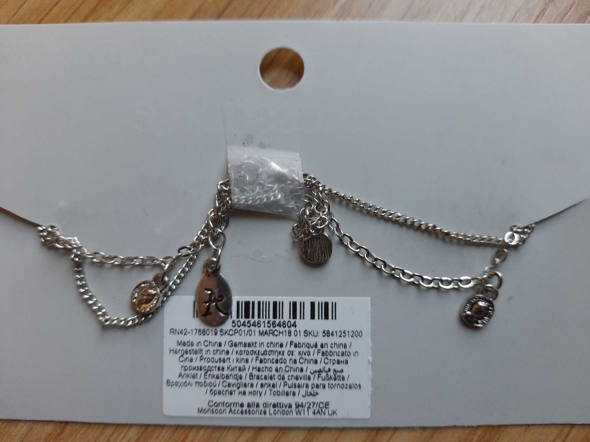 Pulseira Medalha Anklet (Novo)