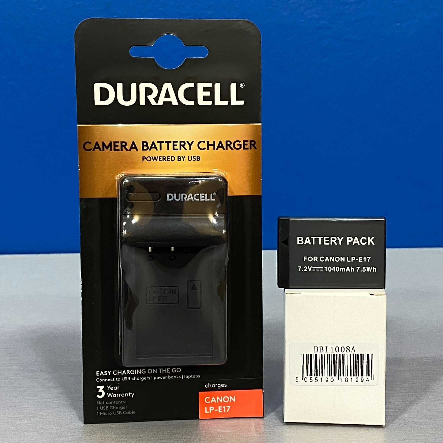 Carregador Duracell + Bateria 2-Power - Canon LP-E17 (NOVO)