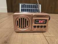 Radio FM, z blututem, usb i panelem słonecznym.