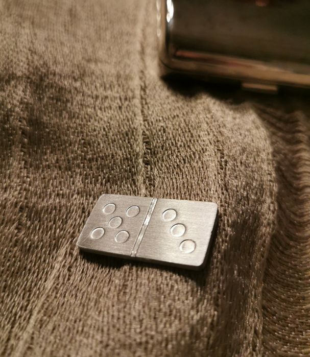 Casquinha Aço Jogo Dominó Caixa bolso