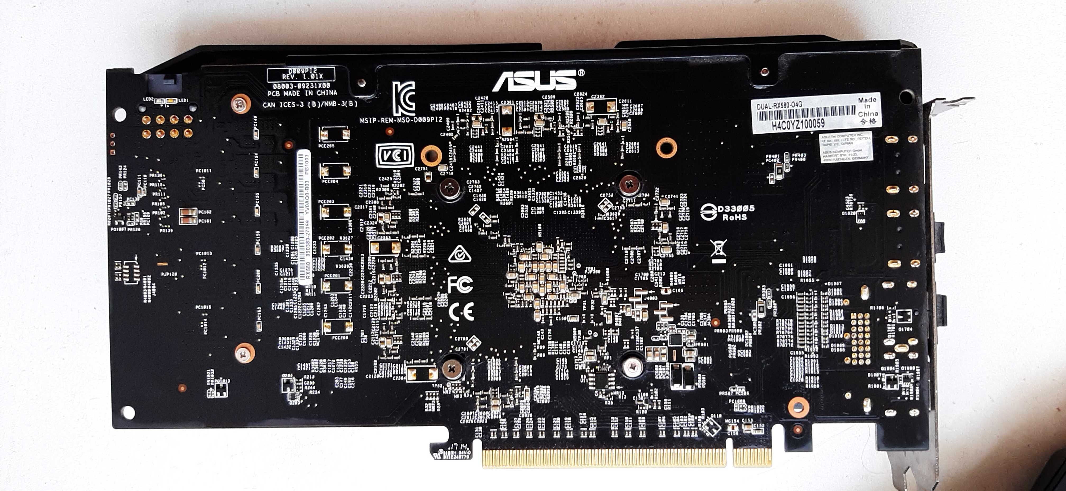Відеомапа RX 580 Asus Dual O4G