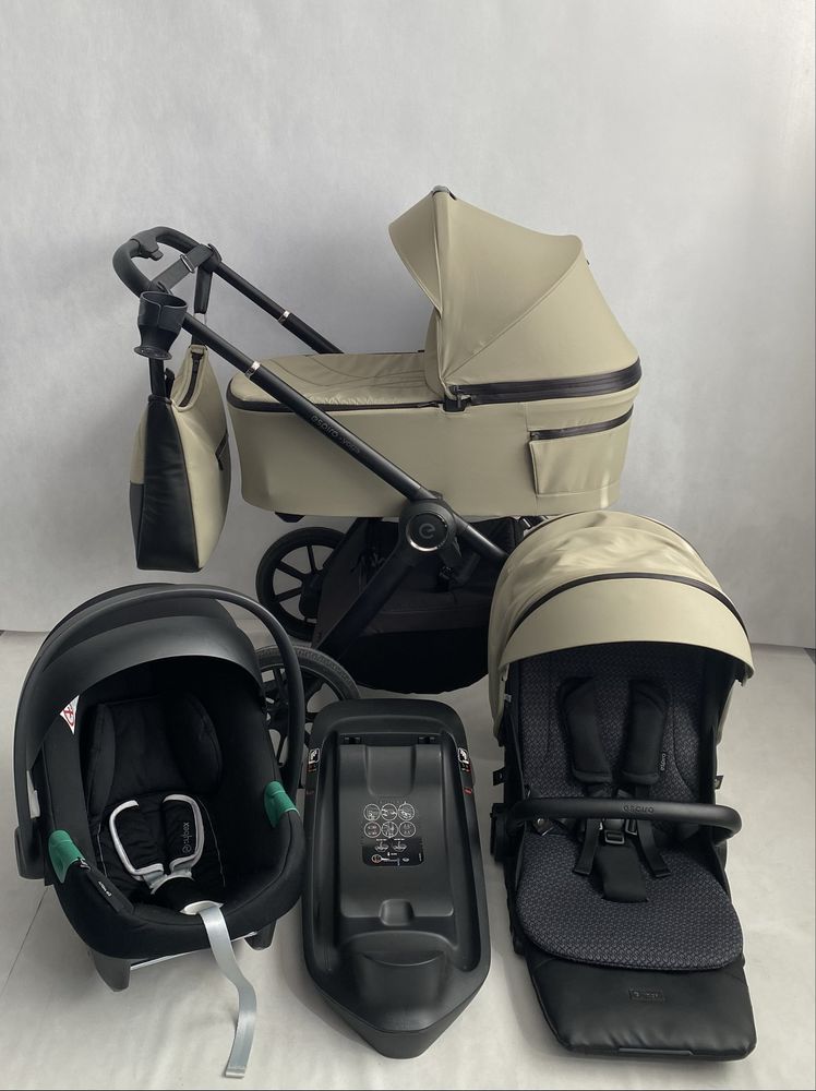 Wózek Espiro Yoga 4w1/Cybex Aton 5/Baza Cybex One -Isofix